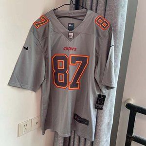 Nike Kansas City Chiefs Travis Kelce Gray #87 Jersey